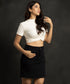 Black Straight Denim Skirt